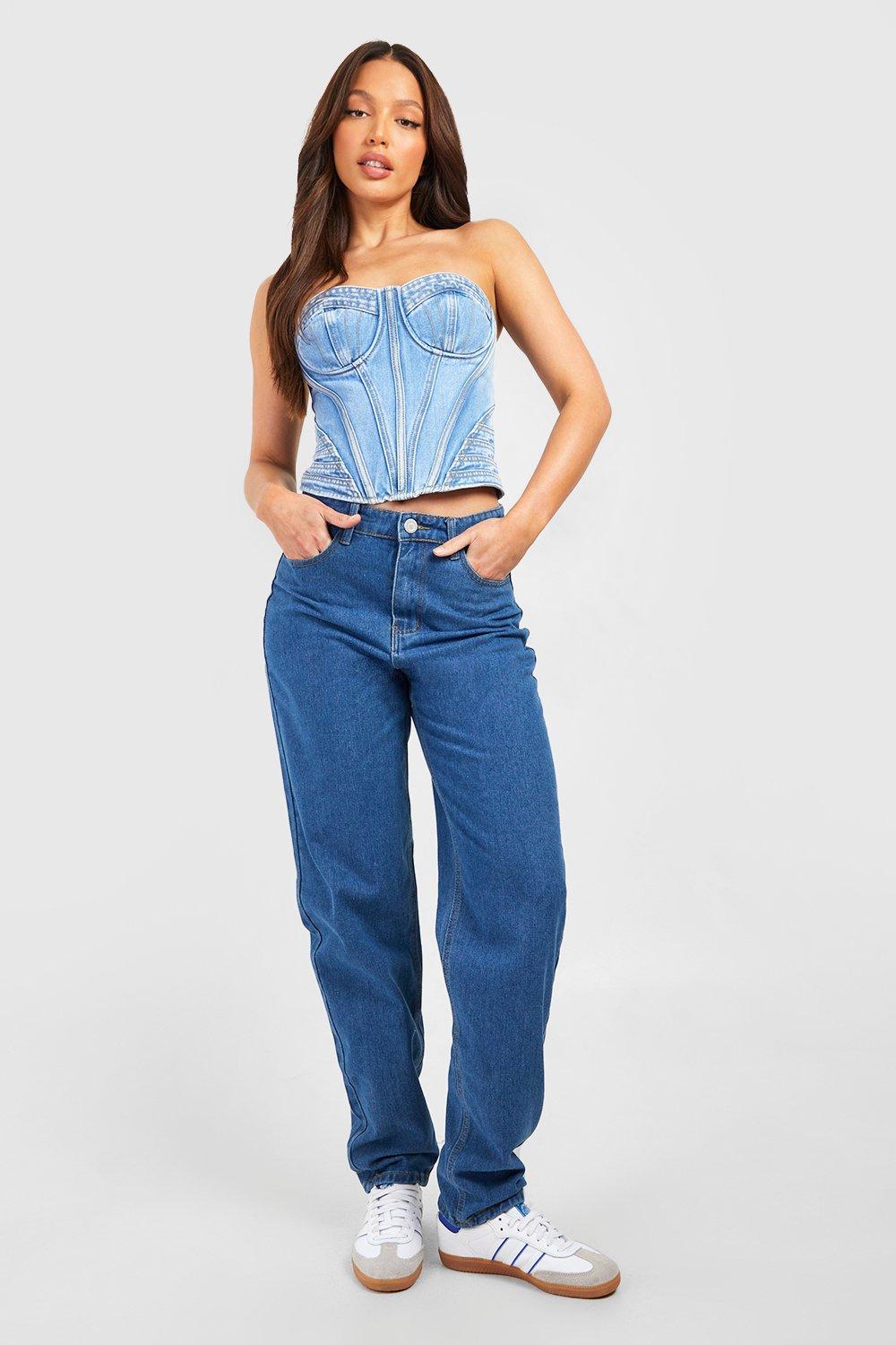 Mom jeans wide outlet leg